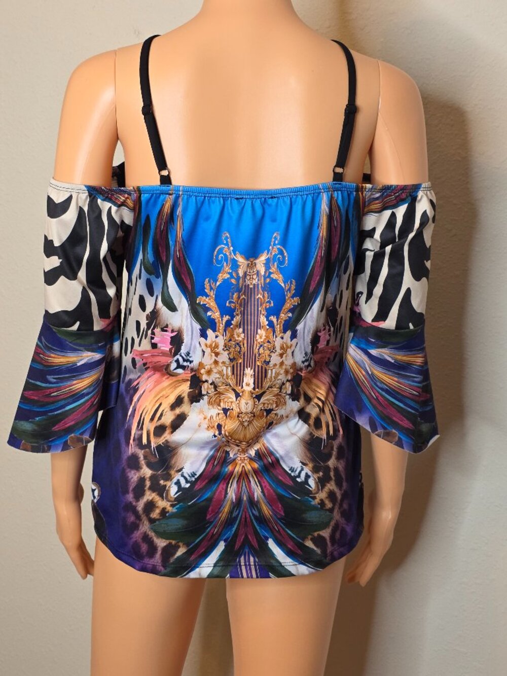 Venus Bohemian Style Off Shoulder Blouse, Size Medium - Picture 3 of 8